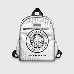Детский рюкзак Leicester City с потертостями на светлом фоне, цвет: 3D-принт