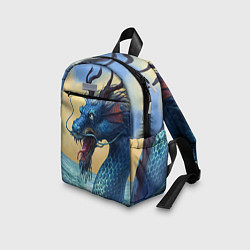 Детский рюкзак Японский Дракон В Воде, цвет: 3D-принт — фото 2