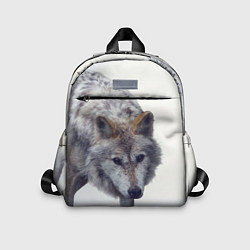 Детский рюкзак Волк зимой, цвет: 3D-принт