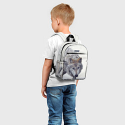 Детский рюкзак Волк зимой, цвет: 3D-принт — фото 2