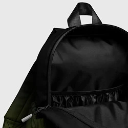 Детский рюкзак Черный и хвойный зеленый градиент, цвет: 3D-принт — фото 2