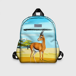Детский рюкзак Газель антилопа, цвет: 3D-принт