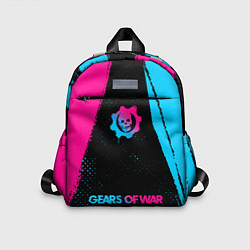 Детский рюкзак Gears of War - neon gradient: символ, надпись