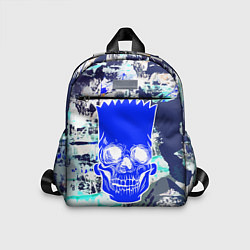 Детский рюкзак Синий череп Барта Симпсона, цвет: 3D-принт