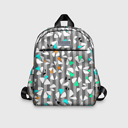 Детский рюкзак Abstract pattern on striped gray background