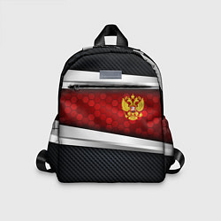 Детский рюкзак Black & red Russia, цвет: 3D-принт