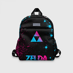 Детский рюкзак Zelda - neon gradient: символ, надпись
