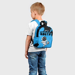 Детский рюкзак Костя космонавт футболист, цвет: 3D-принт — фото 2