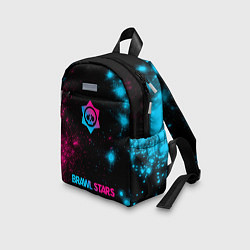 Детский рюкзак Brawl Stars - neon gradient: символ, надпись, цвет: 3D-принт — фото 2