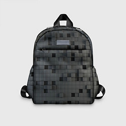 Детский рюкзак Пиксельный объёмный паттерн, цвет: 3D-принт