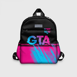 Детский рюкзак GTA - neon gradient: символ сверху