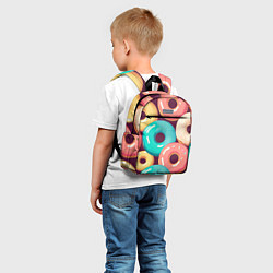 Детский рюкзак Пончики и только пончики, цвет: 3D-принт — фото 2