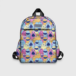 Детский рюкзак Монстры пушистые, цвет: 3D-принт