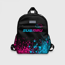 Детский рюкзак Subaru - neon gradient: символ сверху