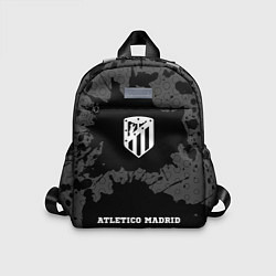 Детский рюкзак Atletico Madrid sport на темном фоне: символ, надп, цвет: 3D-принт