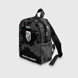 Детский рюкзак Atletico Madrid sport на темном фоне: символ, надп, цвет: 3D-принт — фото 2