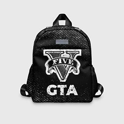 Детский рюкзак GTA с потертостями на темном фоне, цвет: 3D-принт