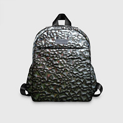 Детский рюкзак Неровная металлическая поверхность, цвет: 3D-принт