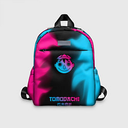 Детский рюкзак Tomodachi Game - neon gradient: символ, надпись, цвет: 3D-принт