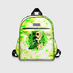 Детский рюкзак Minecraft creeper green