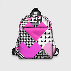 Детский рюкзак Розовые стрелки и паттерн, цвет: 3D-принт