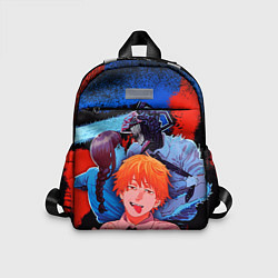 Детский рюкзак Макима и Дэнджи - Человек бензопила, цвет: 3D-принт