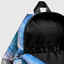 Детский рюкзак Заснеженный пейзаж акварель, цвет: 3D-принт — фото 2