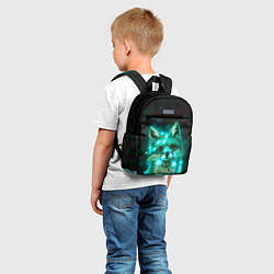 Детский рюкзак Неоновый лис, цвет: 3D-принт — фото 2