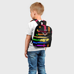 Детский рюкзак Chevrolet Corvette - гоночная команда - Motorsport, цвет: 3D-принт — фото 2