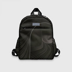 Детский рюкзак Чёрная спираль, цвет: 3D-принт