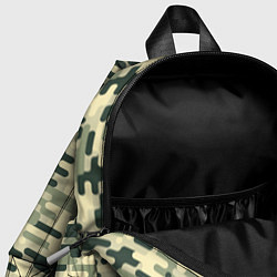 Детский рюкзак Камуфляж танковый мелкий, цвет: 3D-принт — фото 2