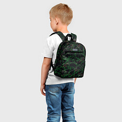 Детский рюкзак Абстракция яркие нити неон, цвет: 3D-принт — фото 2