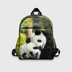 Детский рюкзак Влюблённые панды, цвет: 3D-принт