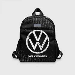 Детский рюкзак Volkswagen с потертостями на темном фоне, цвет: 3D-принт