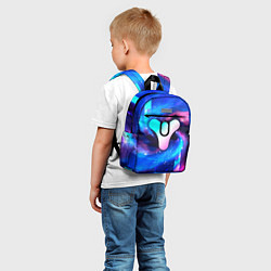 Детский рюкзак Destiny неоновый космос, цвет: 3D-принт — фото 2