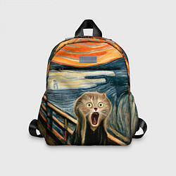 Детский рюкзак Нейросеть - крик кота, цвет: 3D-принт