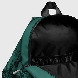 Детский рюкзак Абстрактный черно-зеленый, цвет: 3D-принт — фото 2