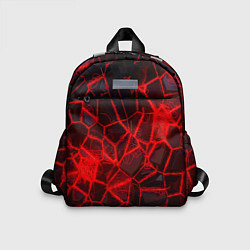 Детский рюкзак Кристаллы в красных нитях, цвет: 3D-принт