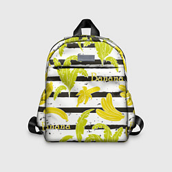 Детский рюкзак Бананы на чёрно-белом фоне, цвет: 3D-принт