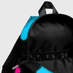 Детский рюкзак UAZ - neon gradient, цвет: 3D-принт — фото 2