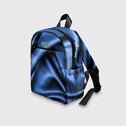 Детский рюкзак Складки гладкой синей ткани, цвет: 3D-принт — фото 2