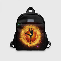 Детский рюкзак Танец балерины в огненном шаре, цвет: 3D-принт