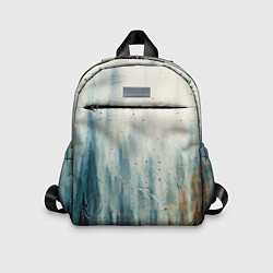 Детский рюкзак Абстрактные водянистые паттерны и краски, цвет: 3D-принт