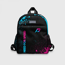 Детский рюкзак Need for Speed - neon gradient: надпись, символ, цвет: 3D-принт