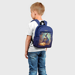 Детский рюкзак Кролик офицер, цвет: 3D-принт — фото 2