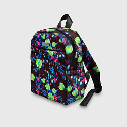 Детский рюкзак Неоновые цветы - паттерн, цвет: 3D-принт — фото 2