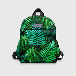 Детский рюкзак Тропические растения - текстура, цвет: 3D-принт