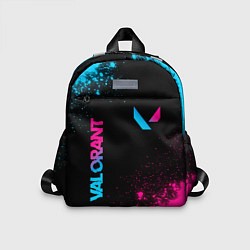 Детский рюкзак Valorant - neon gradient: надпись, символ
