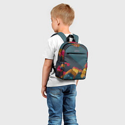 Детский рюкзак Множество абстрактных кубиков, цвет: 3D-принт — фото 2