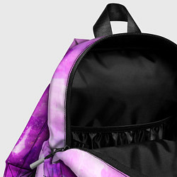Детский рюкзак Сиреневый цветок акварелью, цвет: 3D-принт — фото 2